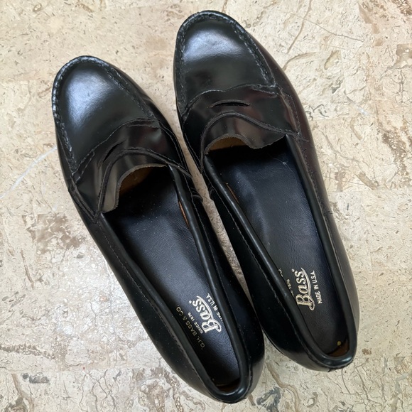 Black Leather Classic Penny Loafer G.H.Bass&Co Made in USA  Size 7.5 - Picture 2 of 9
